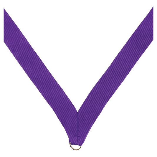 7/8" Purple Neck Ribbon without Snap Clip