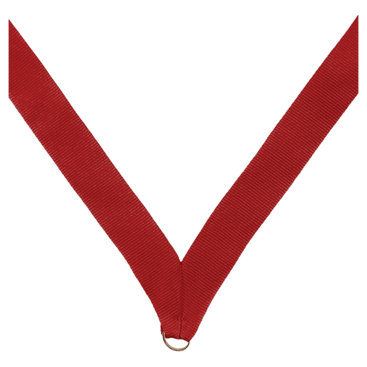 7/8" Red Neck Ribbon without Snap Clip