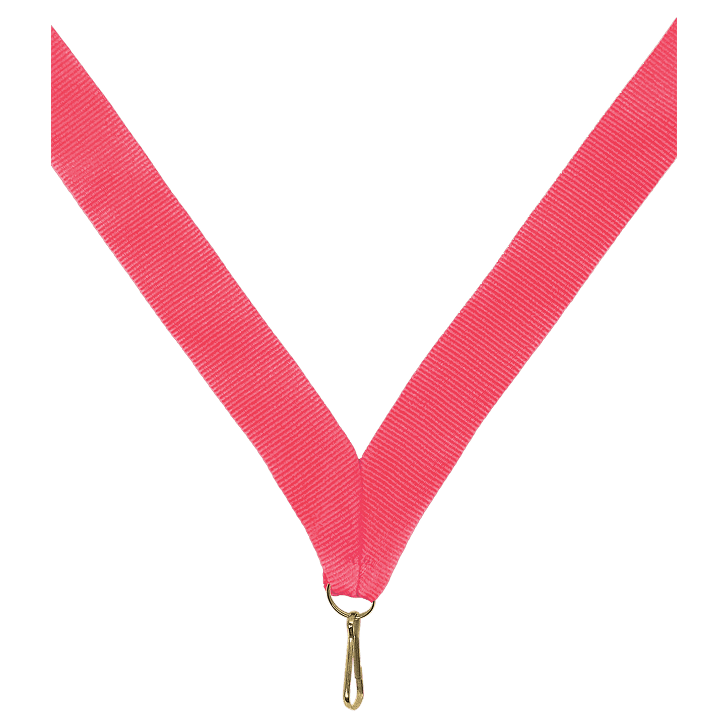7/8" Neon Pink Neck Ribbon with Snap Clip