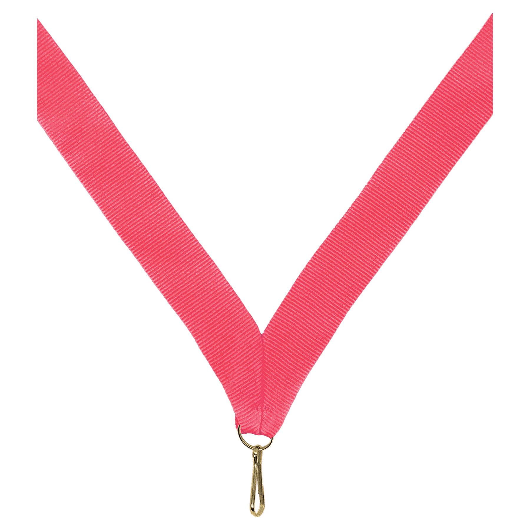 7/8" Neon Pink Neck Ribbon with Snap Clip