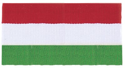 7/8" Red/White/Green Neck Ribbon with Snap Clip