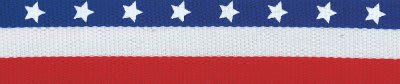 7/8" Stars & Stripes Neck Ribbon with Snap Clip