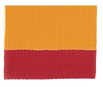 1 1/2" Red/Gold Neck Ribbon with Snap Clip