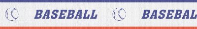 1 1/2" Baseball Sport Neck Ribbon with Snap Clip