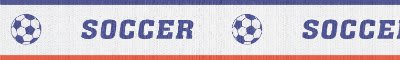 1 1/2" Soccer Sport Neck Ribbon with Snap Clip