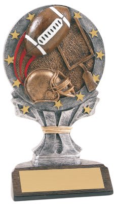 6 1/4" Football All Star Resin