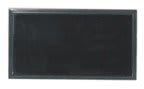 3" x 1 1/2" Black Square Corner Plastic Badge Frame
