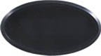 3" x 1 1/2" Black Oval Plastic Badge Frame