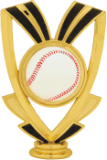 5" Baseball Ribbon Figure