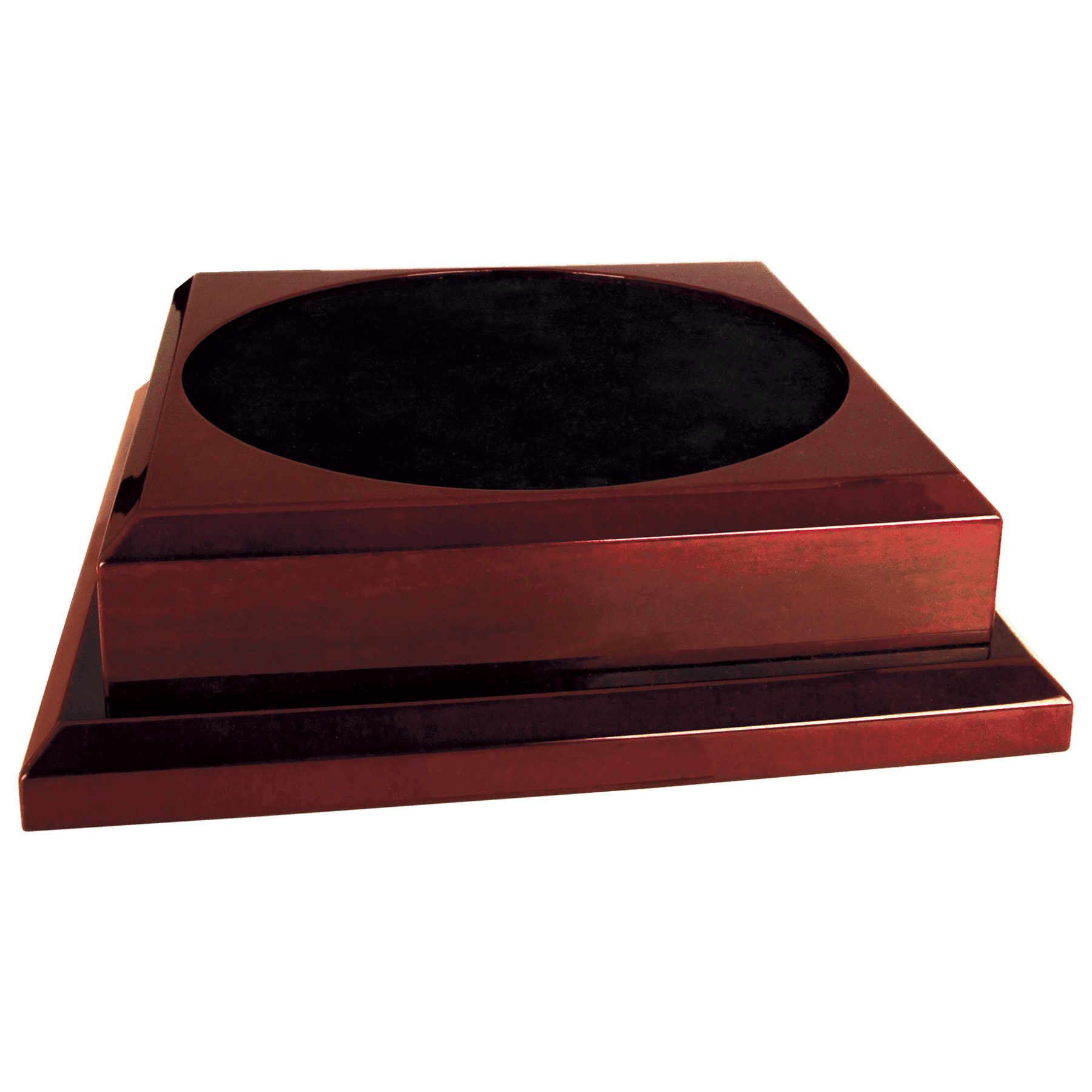 Rosewood Royal Piano Finish Pedestal Base - 11" x 11"