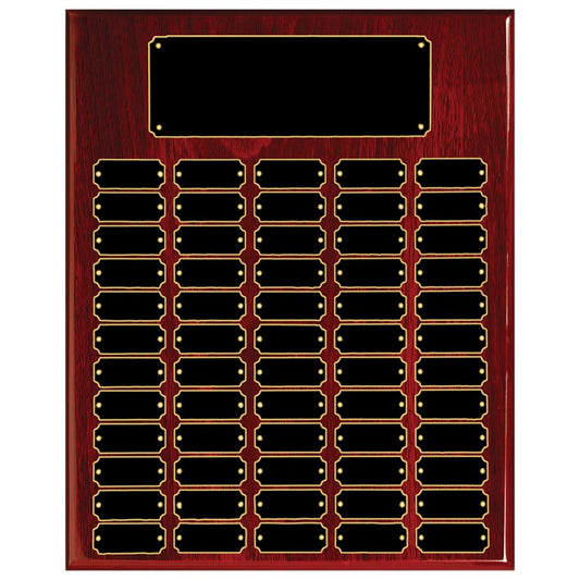 Plate Rosewood Piano Finish Completed Perpetual Plaque - 60