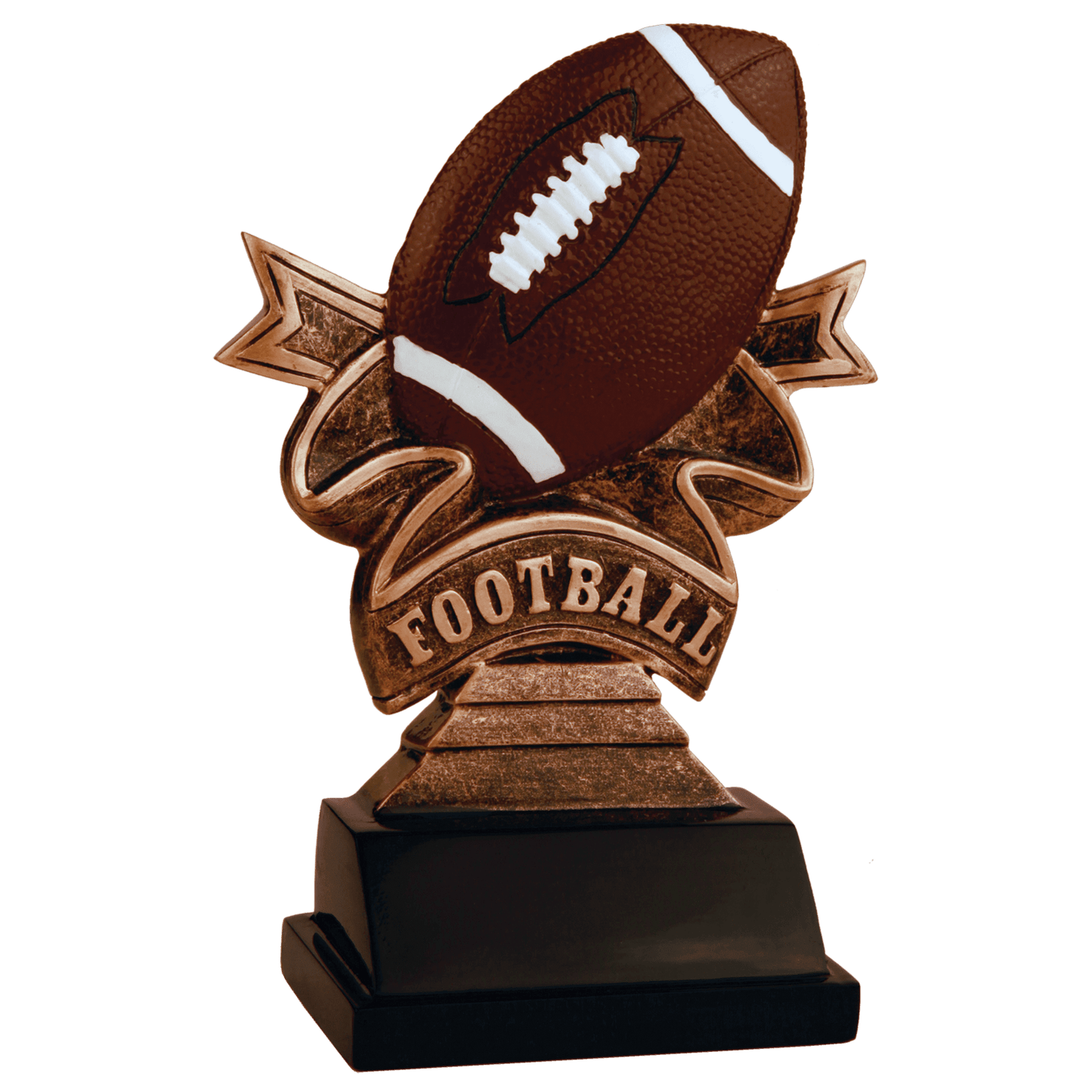 Football Ribbon Resin - 5 1/2"