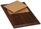 9" x 12" Cherry Finish Routed Plaque with 7" x 5" Plexiglass Window