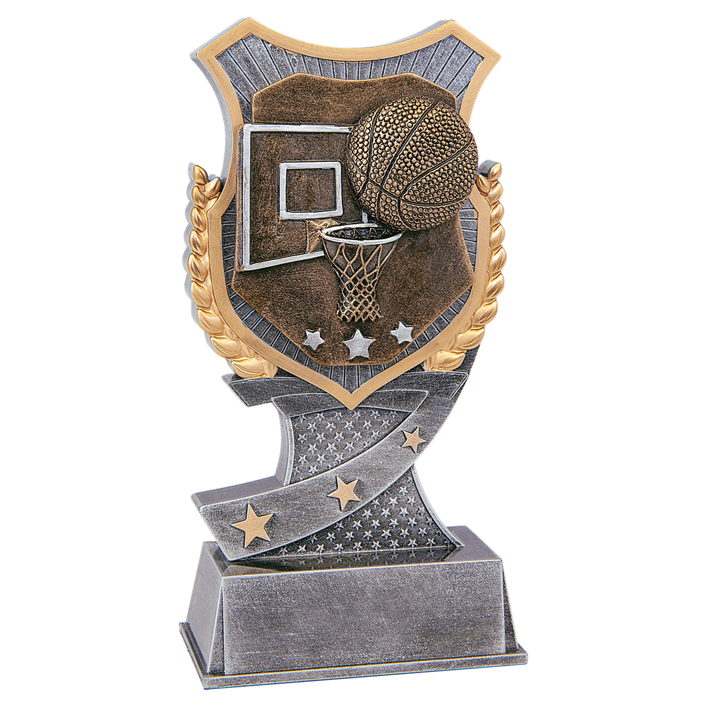 Basketball Shield Award - 6"