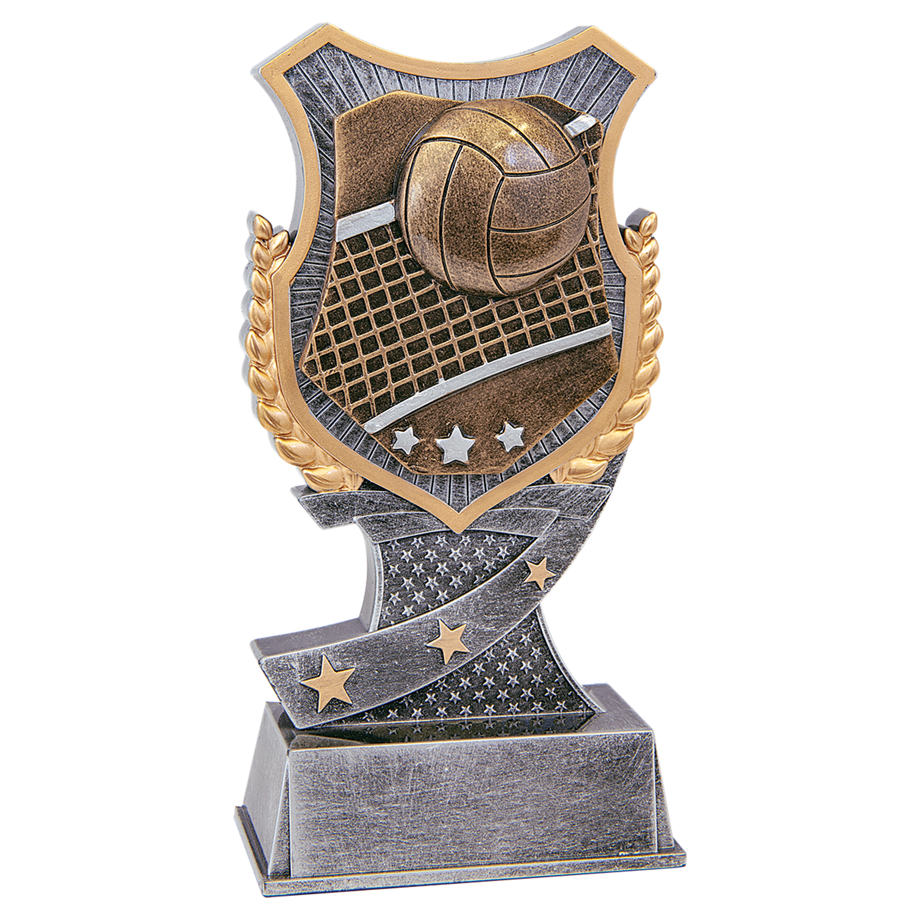 Volleyball Shield Award - 6"