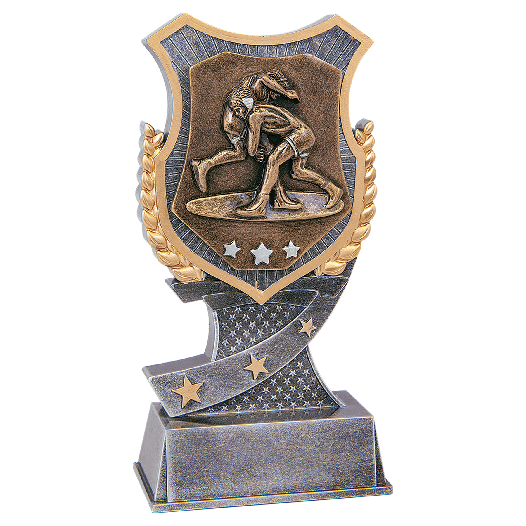 Wrestling Shield Award - 6"