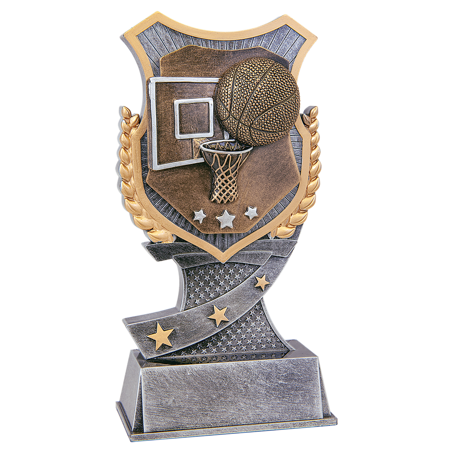 Basketball Shield Award - 7"
