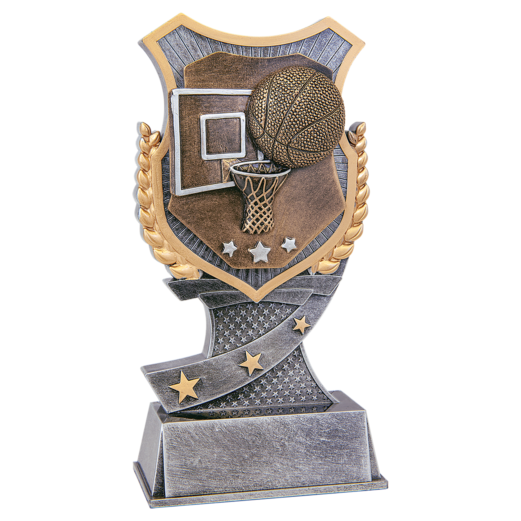 Basketball Shield Award - 7"