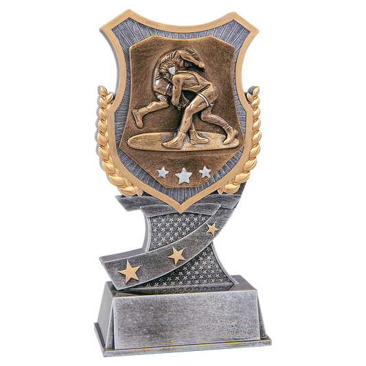 Wrestling Shield Award - 7"