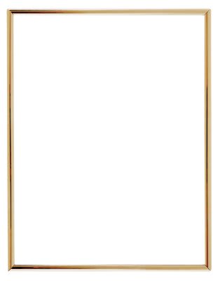 8 1/2" x 11" Gold Self-Adhesive Slide-in Frame