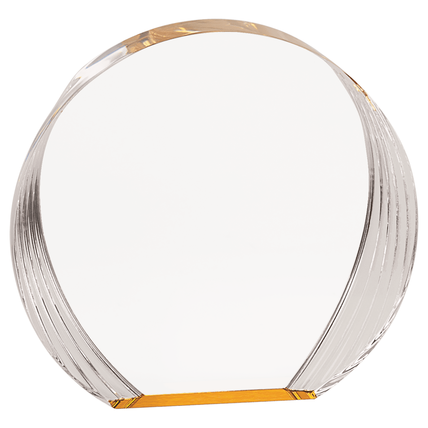 Gold Round Acrylic - 6 1/2" x 6"