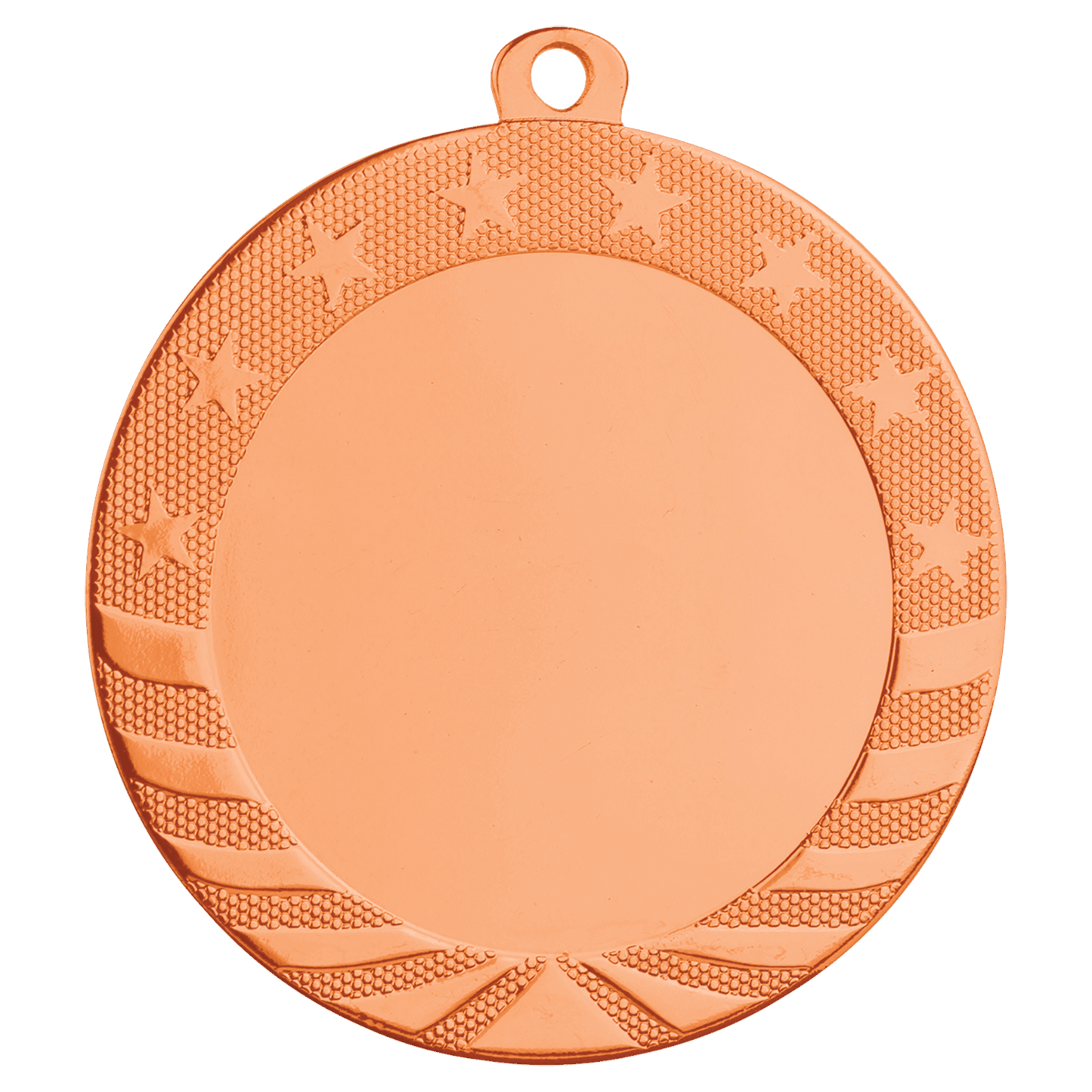 Bright Bronze 2" Insert Holder Starbrite Medal - 2 3/4"