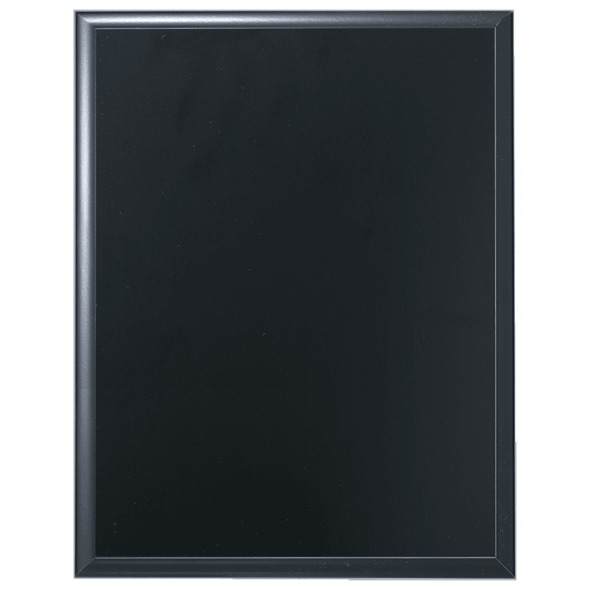 7" x 9" Solid Black Finish Plaque