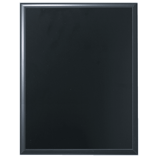 7" x 9" Solid Black Finish Plaque