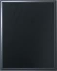 9" x 12" Solid Black Finish Plaque