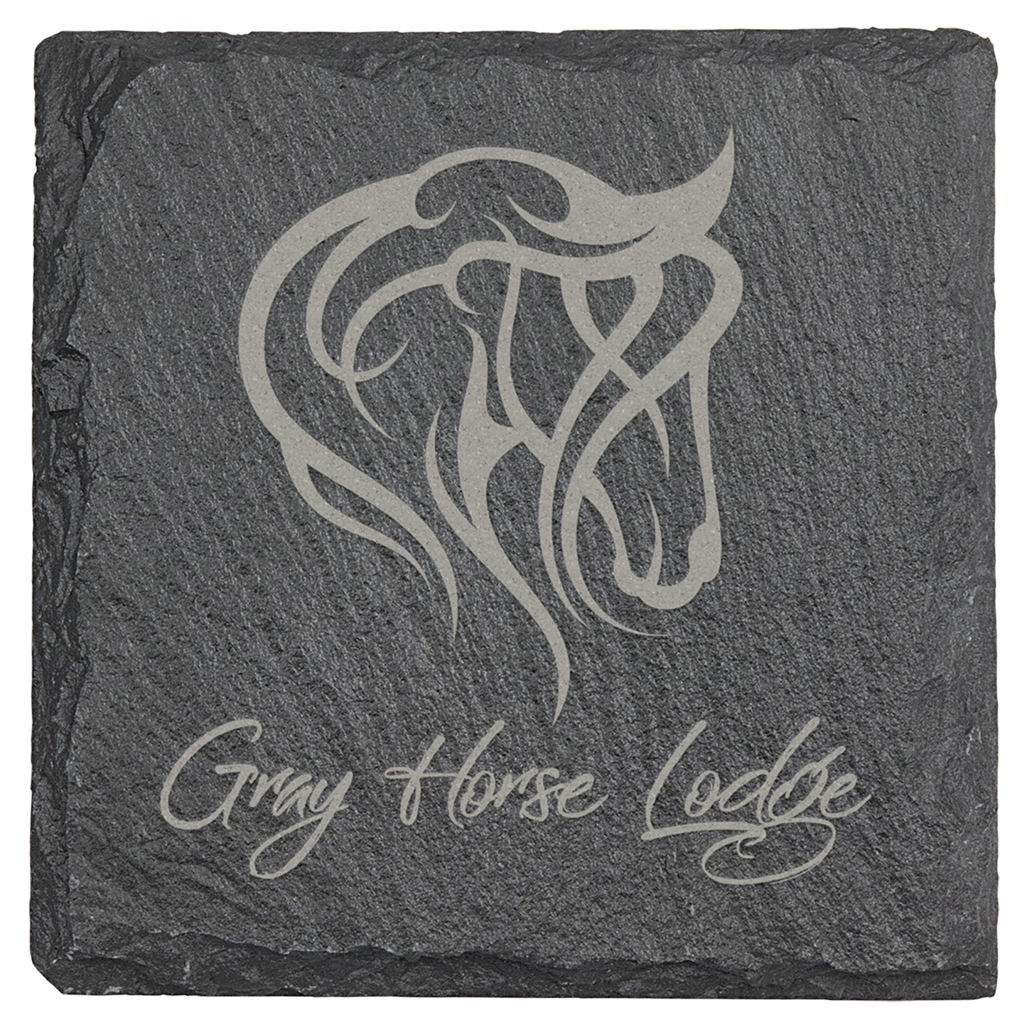 Square Slate Coaster - 4" x 4"