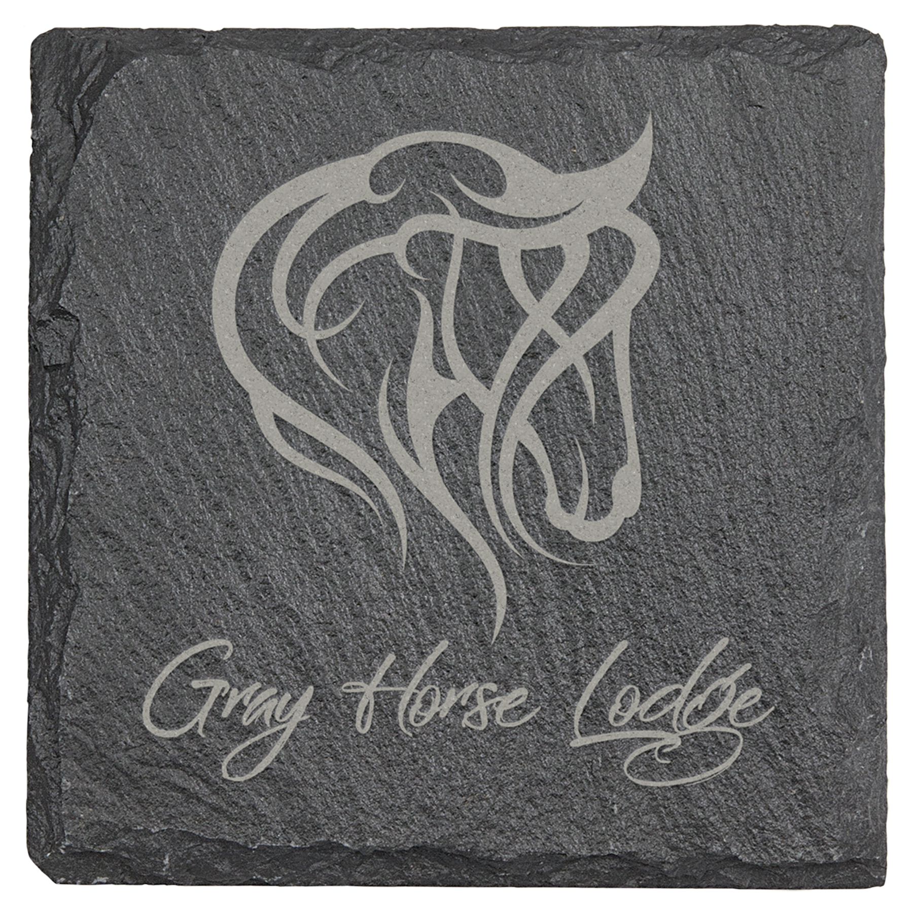 Square Slate Coaster - 4" x 4"