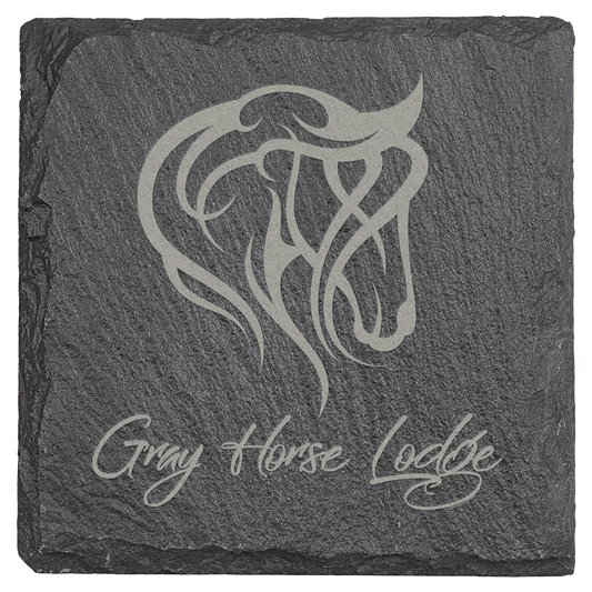 Square Slate Coaster - 4" x 4"
