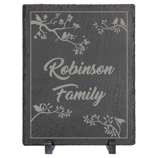 Rectangle Slate Decor with Plastic Feet - 10" x 8"