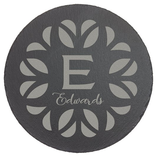 Round Slate Decor with Foam Pads - 11 3/4"