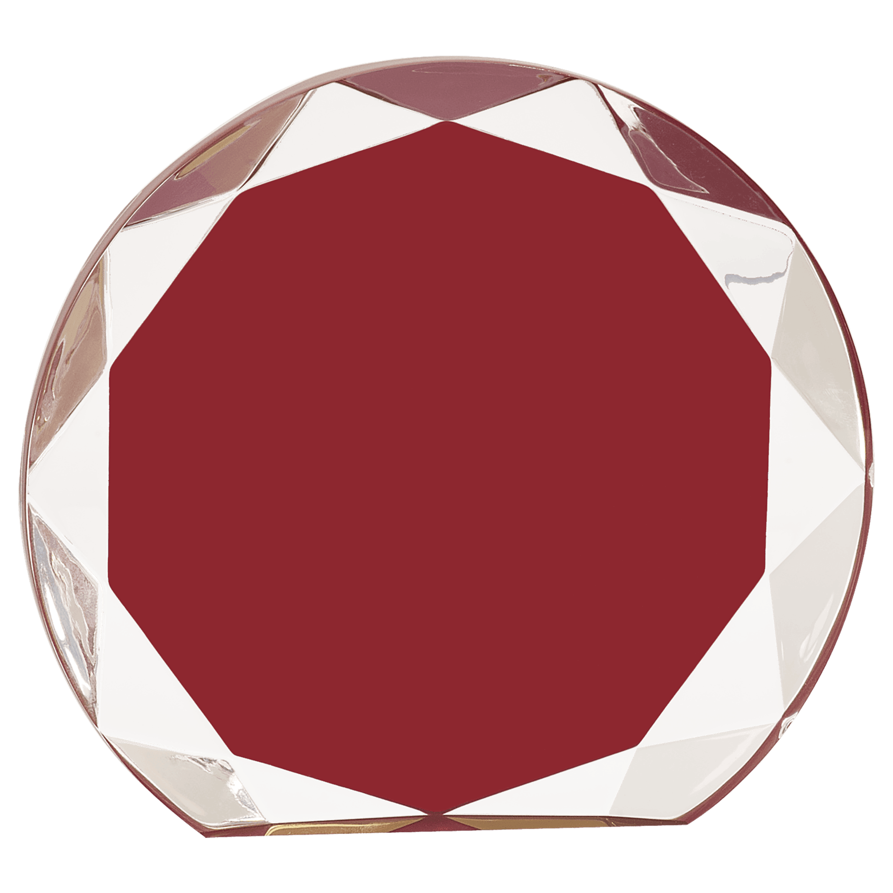 5 1/2" Burgundy Sunburst Acrylic