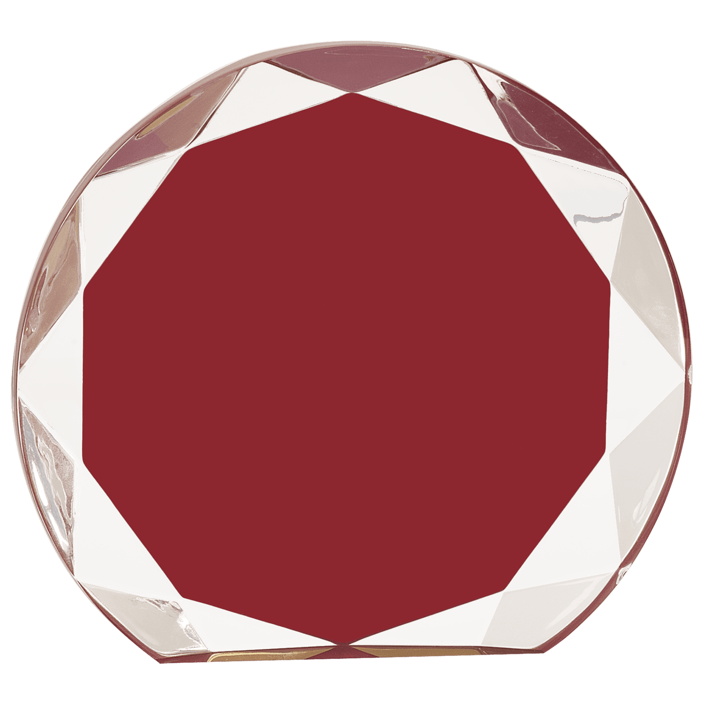 Burgundy Sunburst Acrylic - 7 1/4"