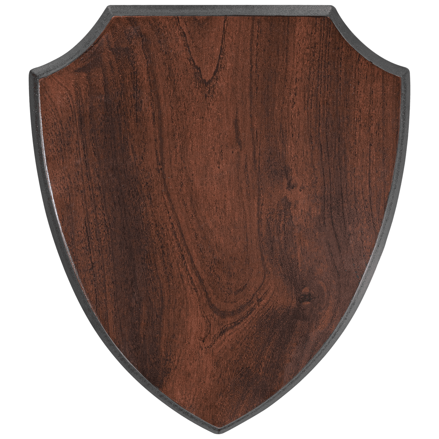 Walnut Finish Shield Plaques