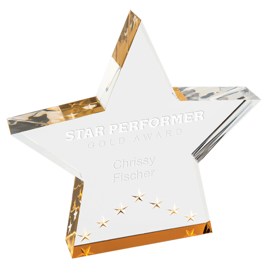 Gold Star Performer Acrylic - 6"