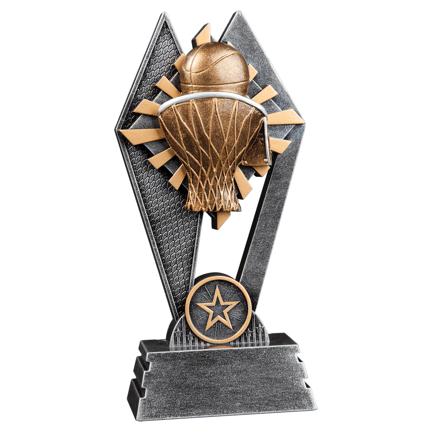 Basketball Sun Ray Award - 7"