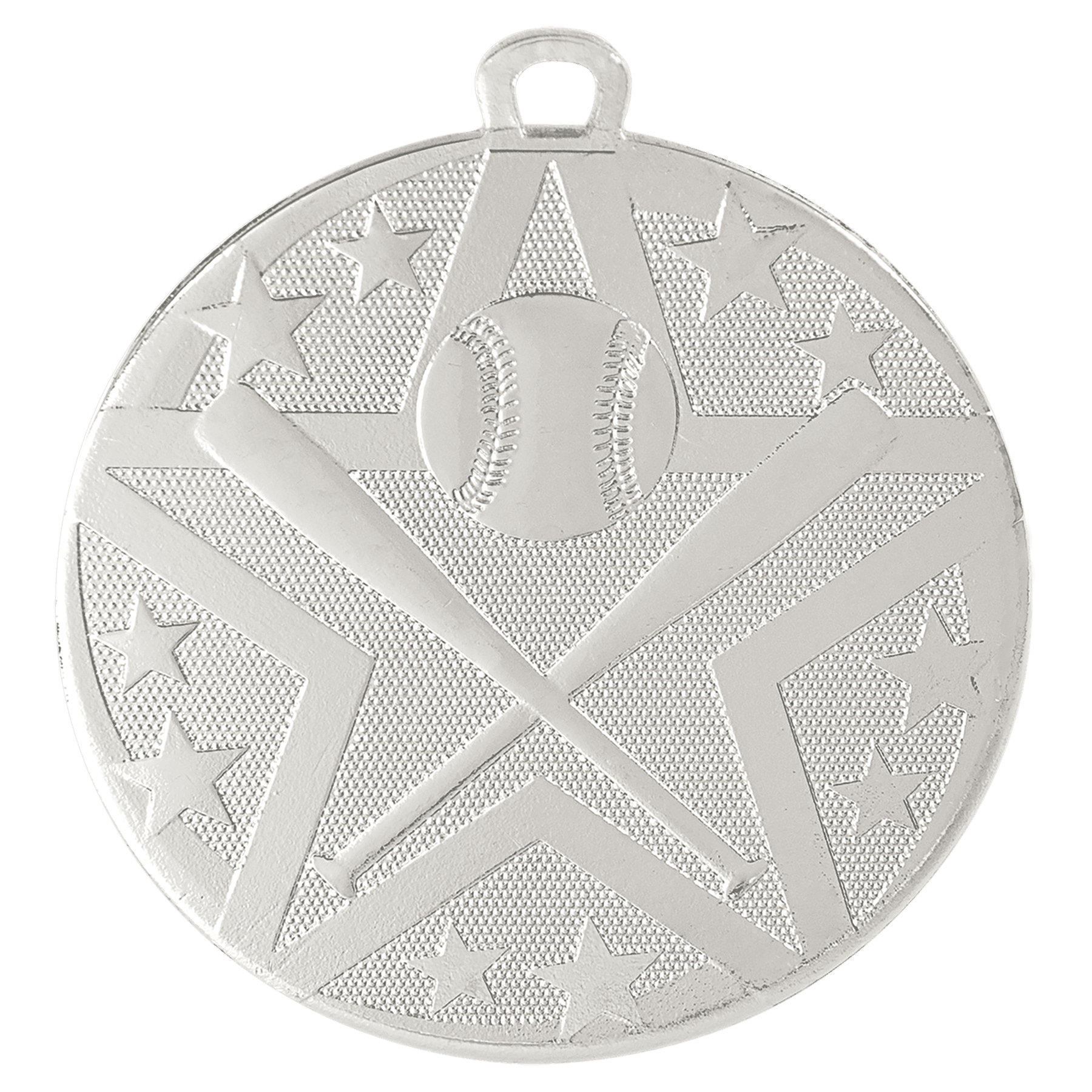 Silver Superstar Baseball/Softball Medal - 2"