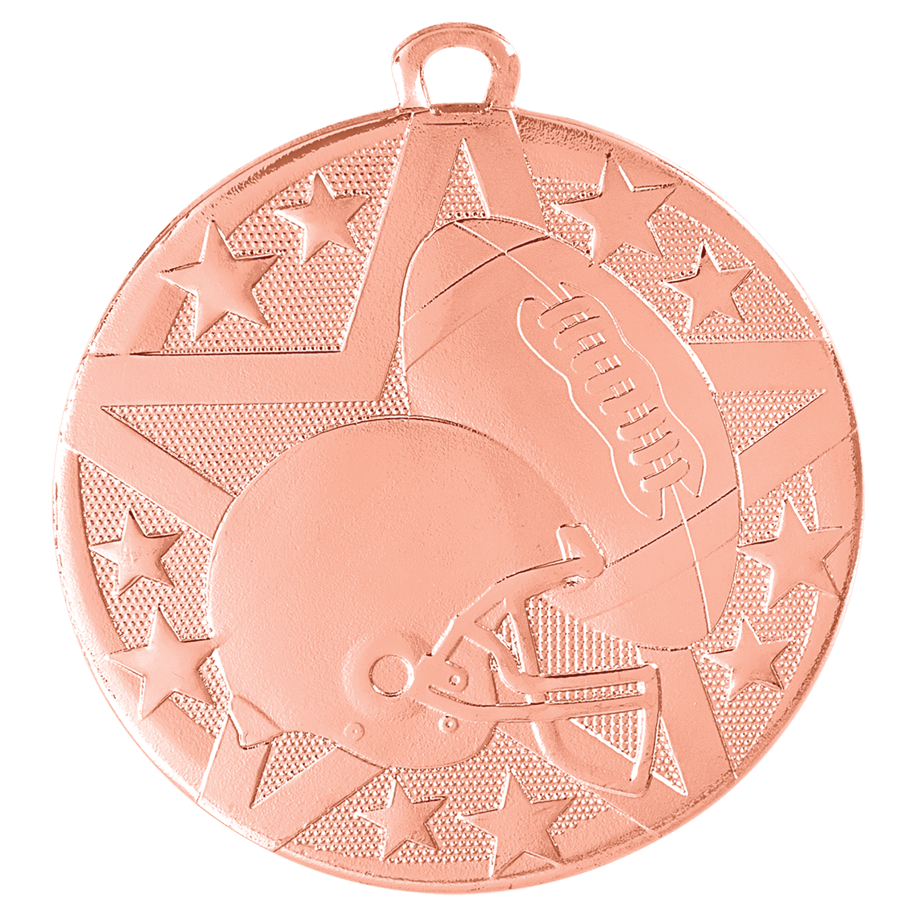 Bronze Superstar Football Medal - 2"
