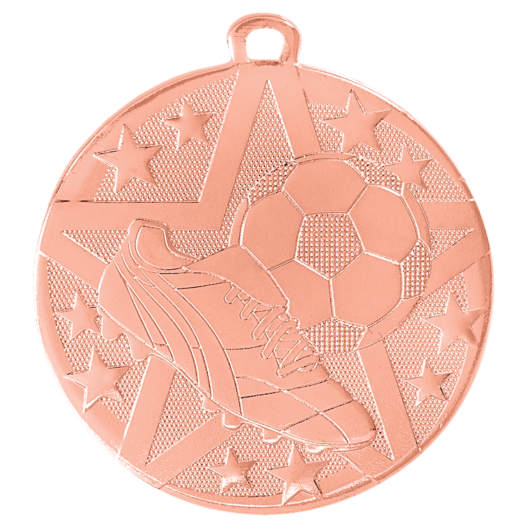 Bronze Superstar Soccer Medal - 2"