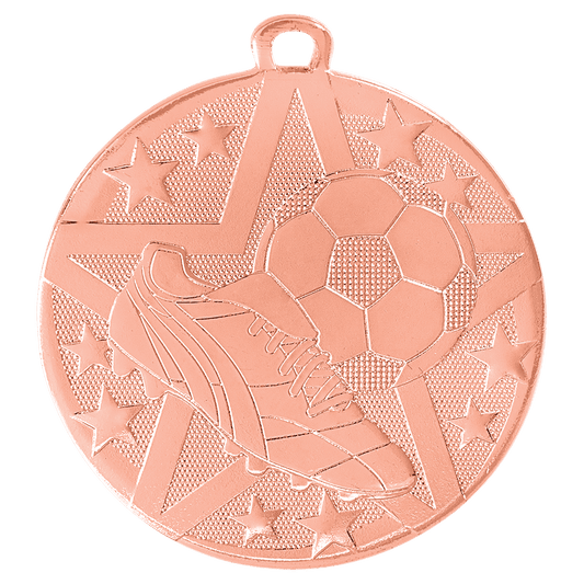 Bronze Superstar Soccer Medal - 2"