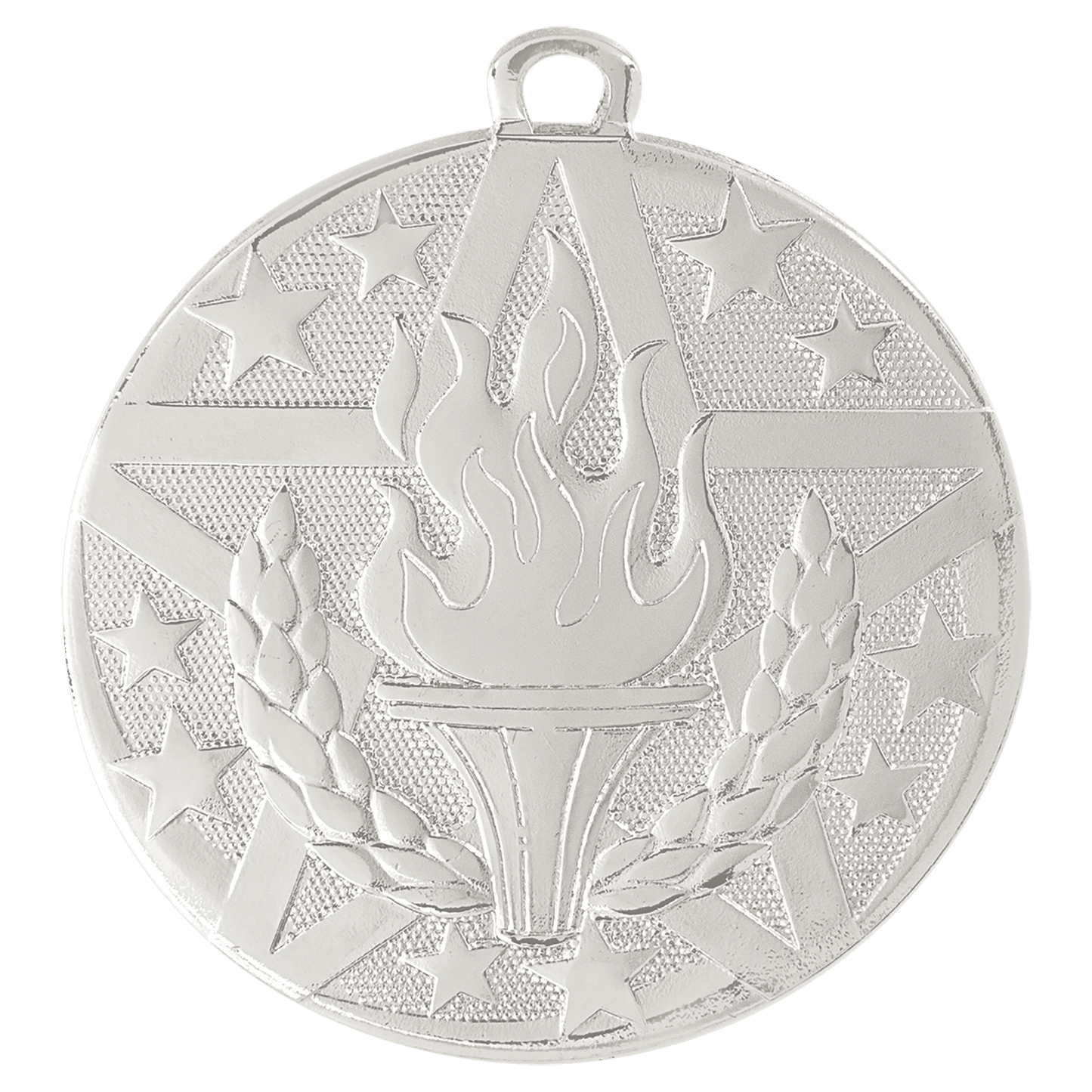 Silver Superstar Torch Medal - 2"