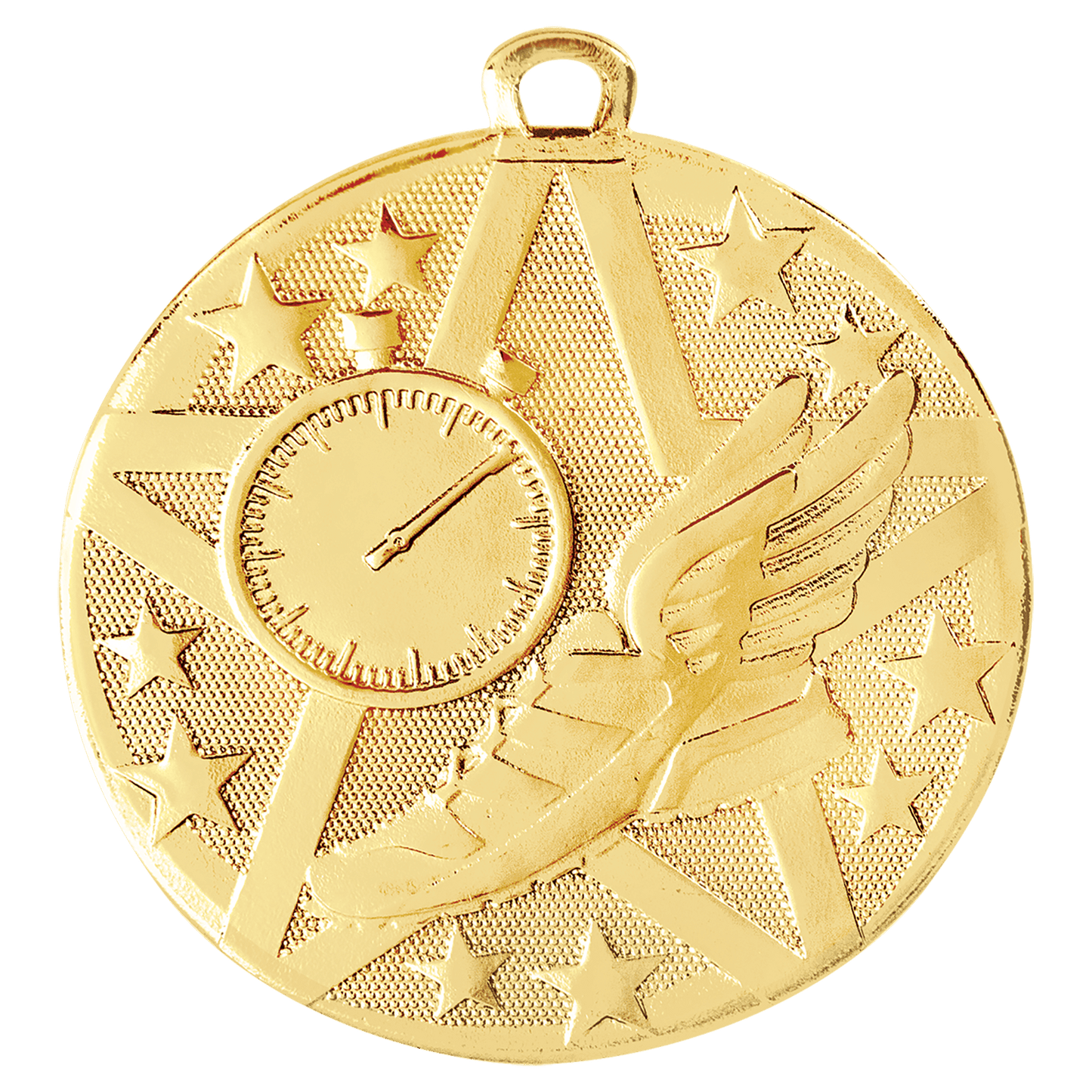 Gold Superstar Track Medal - 2"