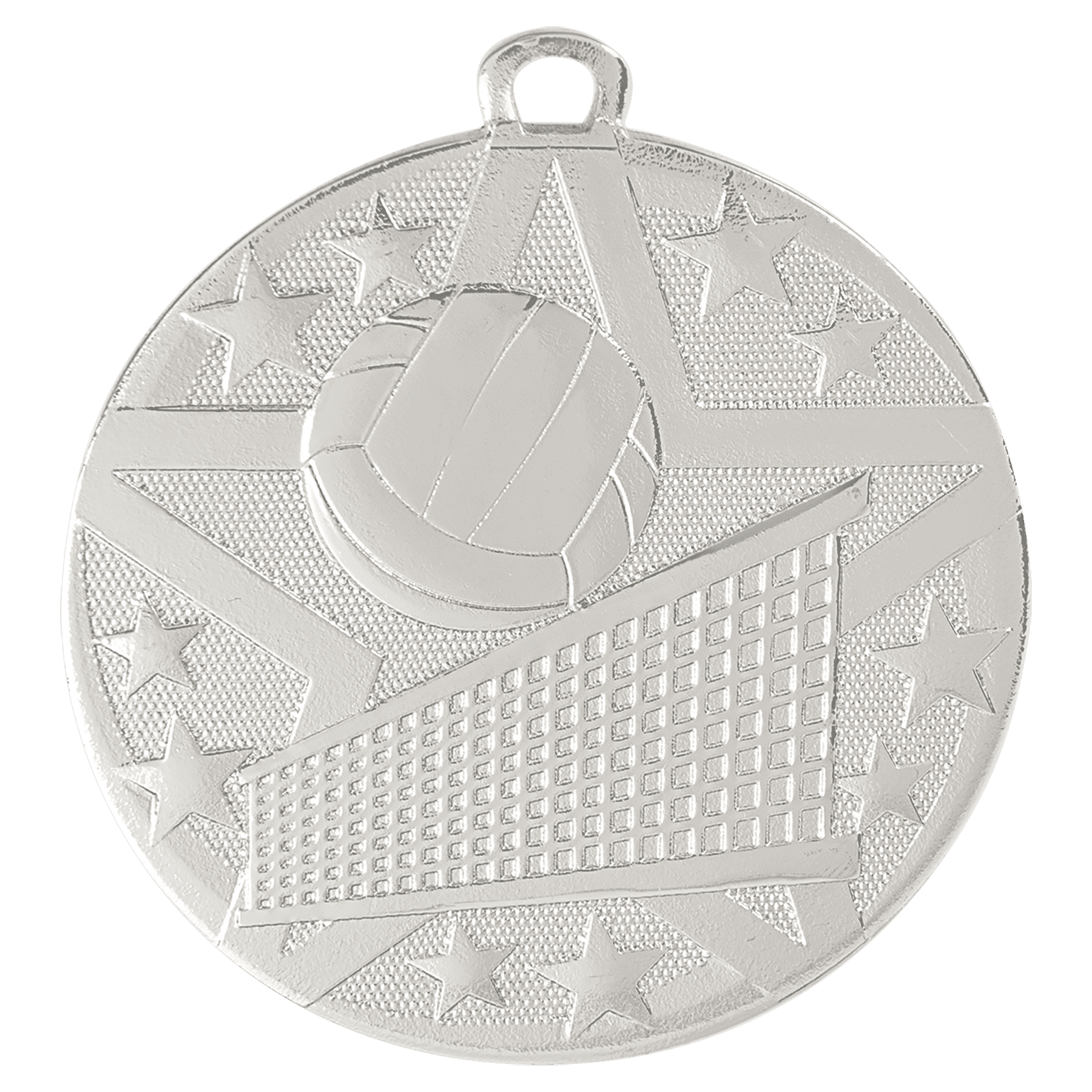 Silver Superstar Volleyball Medal - 2"