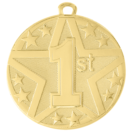 Gold Superstar 1st Place Medal - 2"