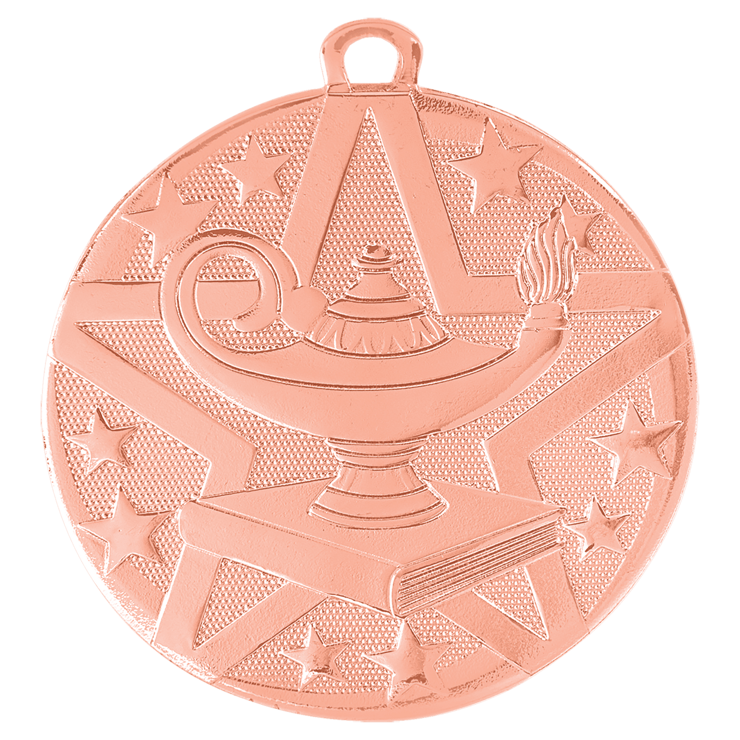 Bronze Superstar Lamp of Knowledge Medal - 2"