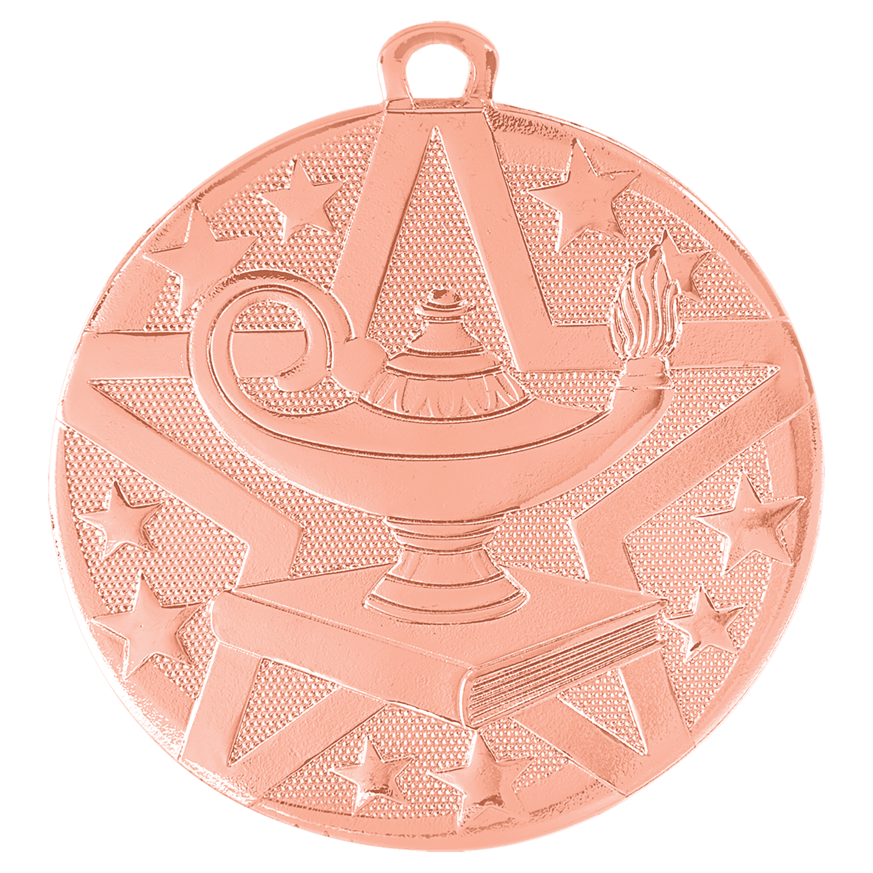 Bronze Superstar Lamp of Knowledge Medal - 2"