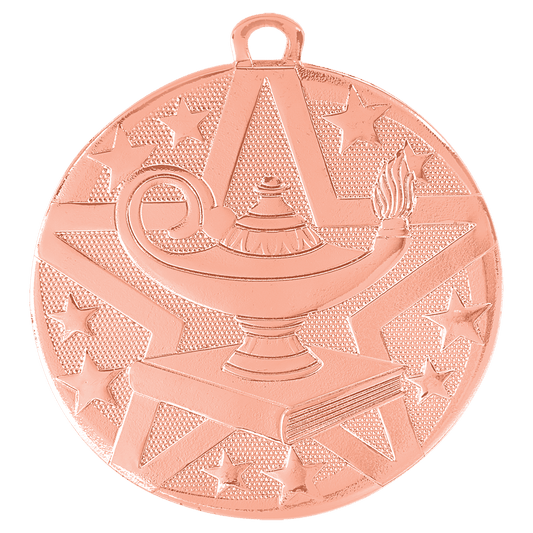 Bronze Superstar Lamp of Knowledge Medal - 2"